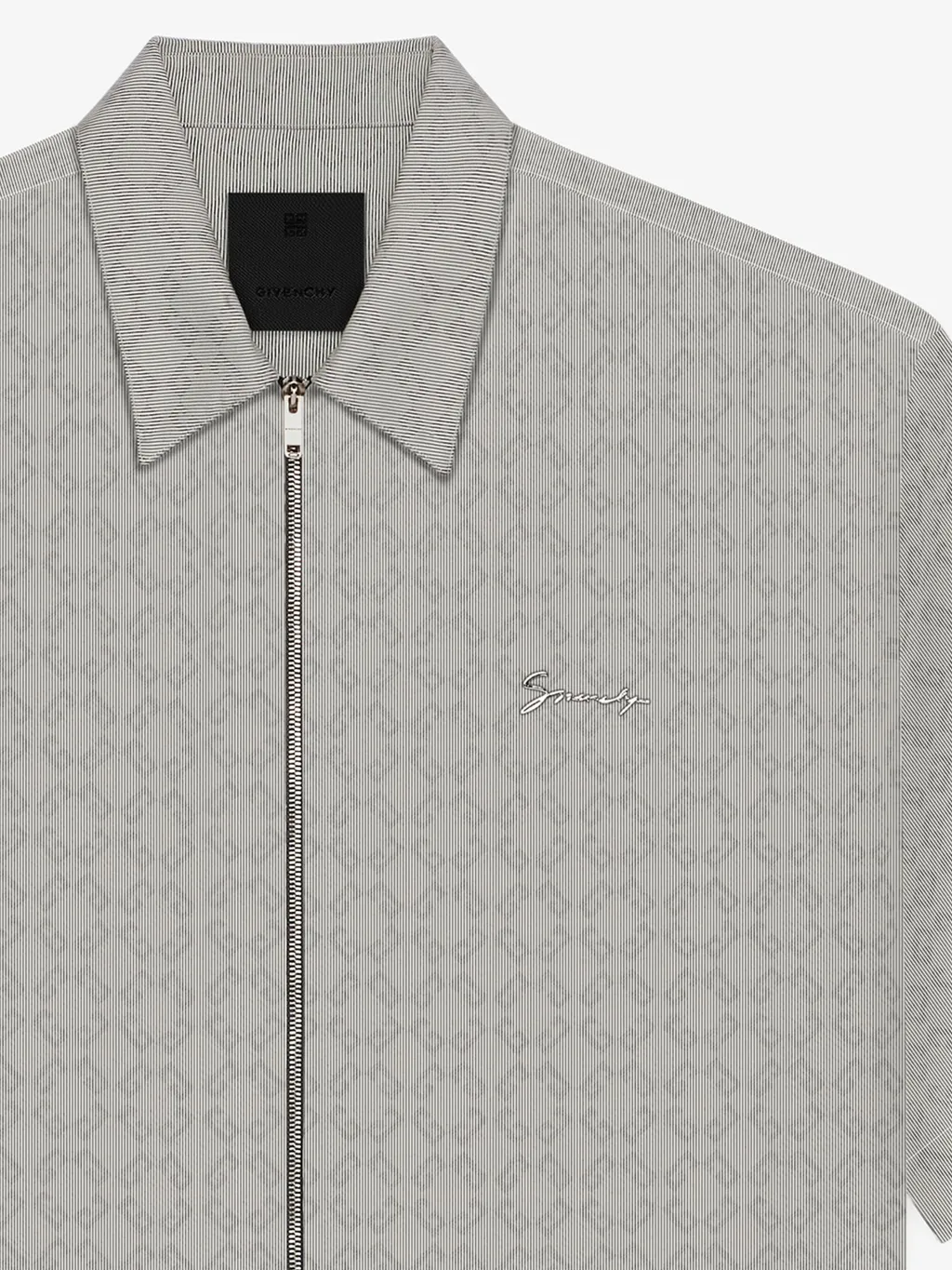 Givenchy Monogram 72 Jacquard Zipped Shirt