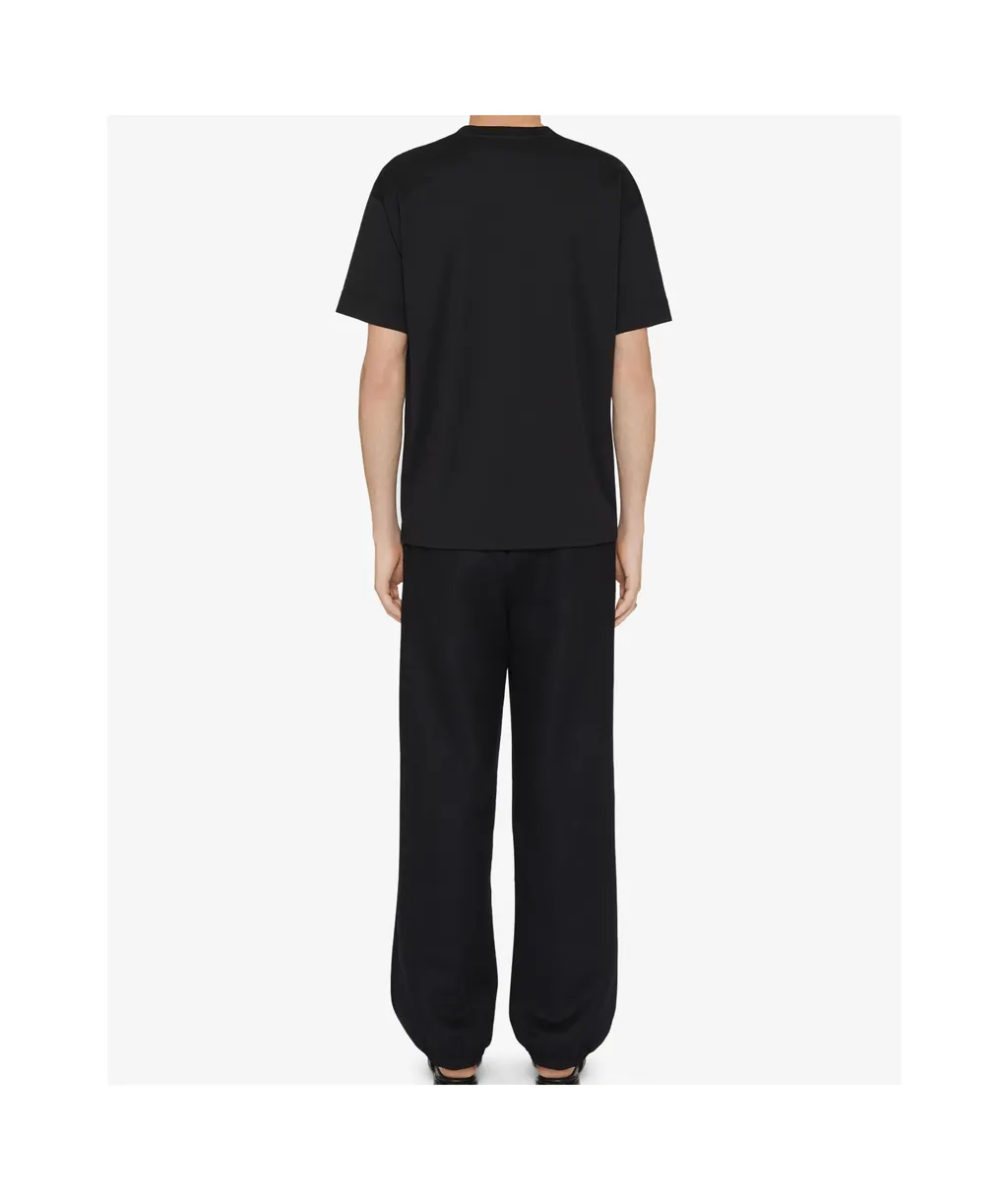 T-Shirt In Cotton With Givenchy Medallion