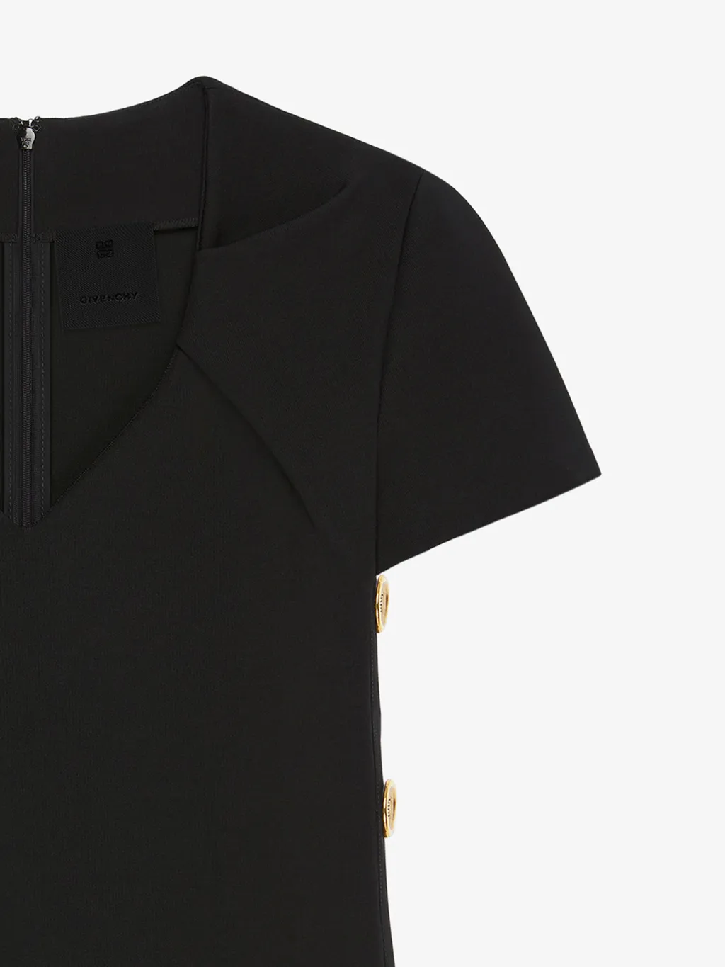 Givenchy V-Neck Short-Sleeved Mini Dress