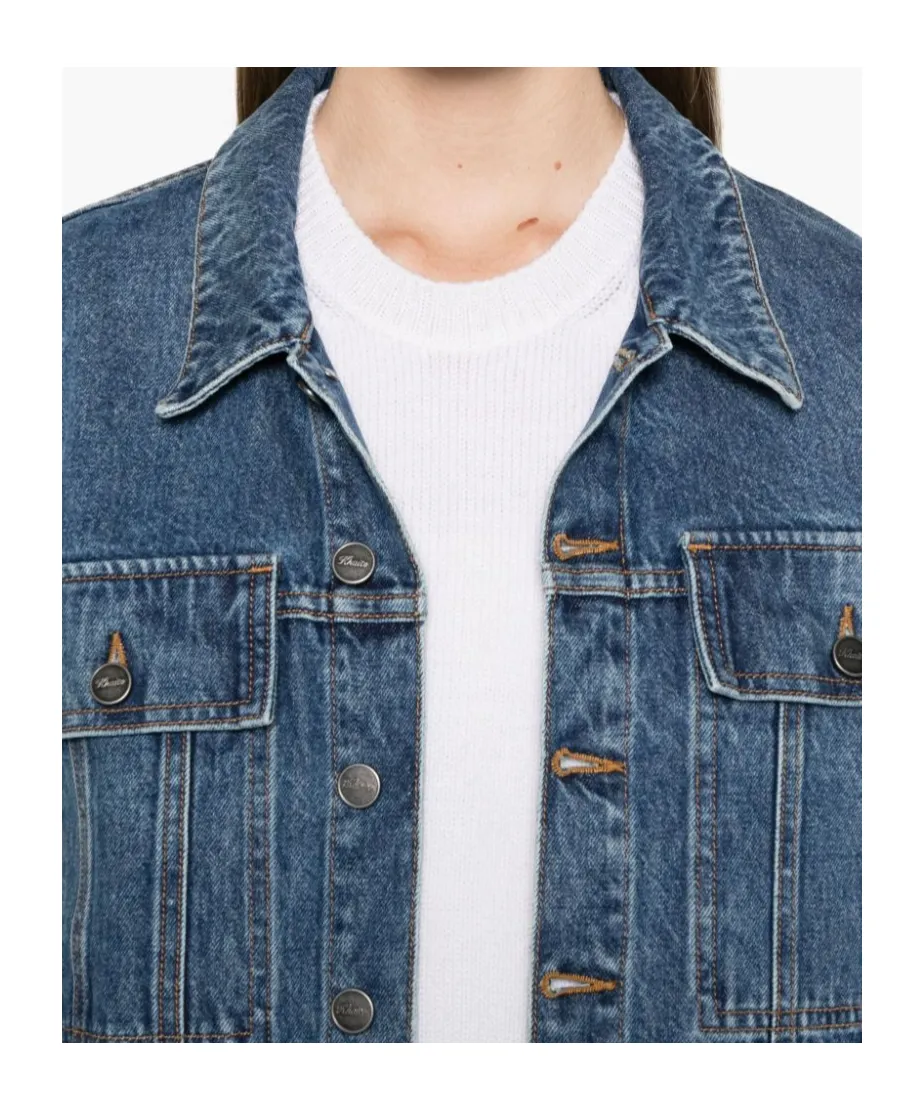 Khaite Saunder Buttoned Denim Jacket