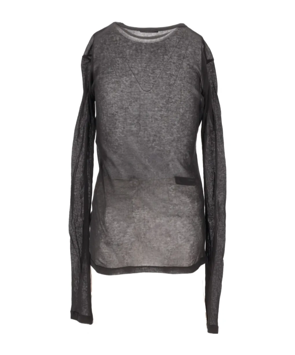 Ann Demeulemeester Fiene Printed Long-Sleeved T-Shirt
