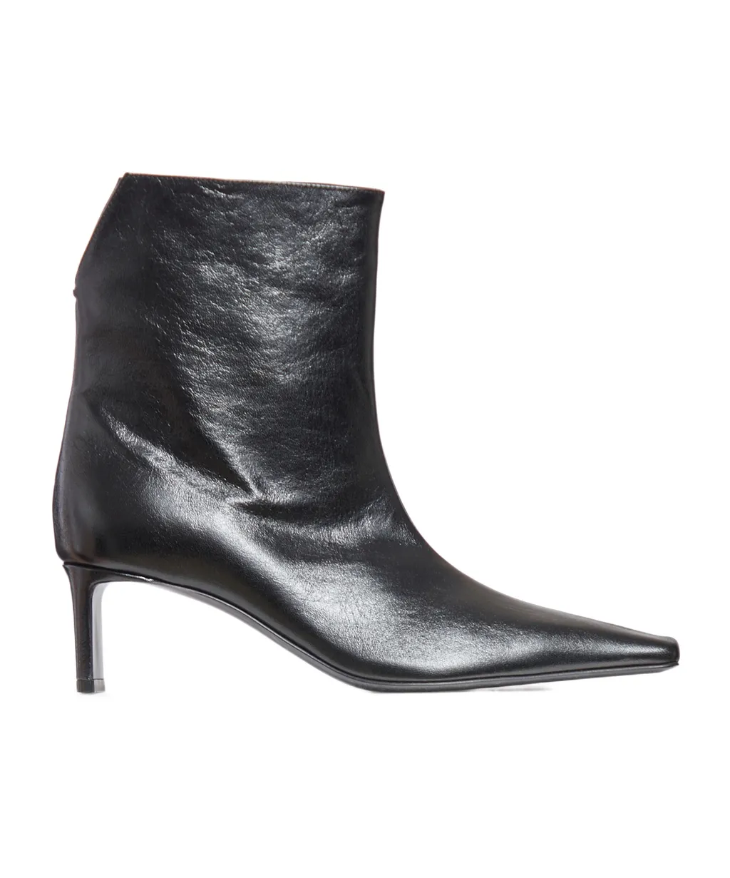 Khaite Squared Toe Ankle Boots