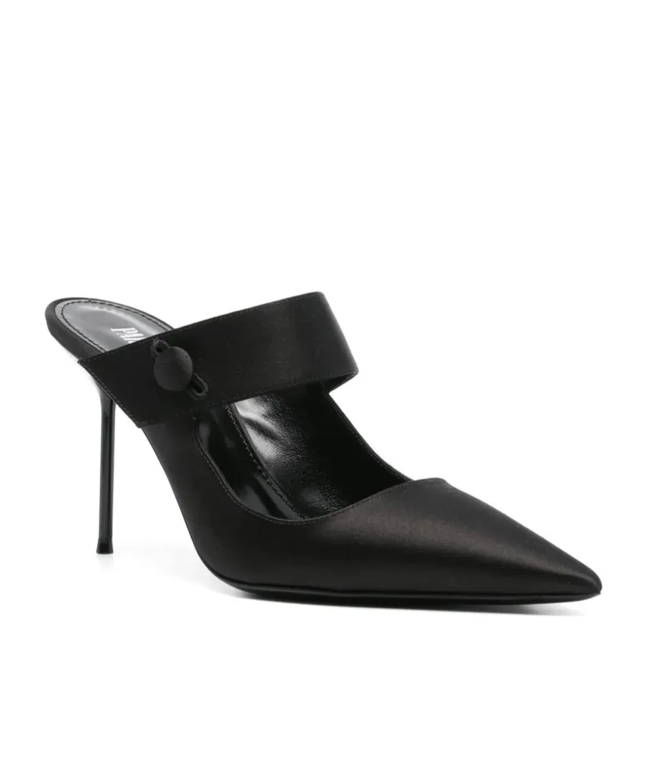 90Mm Satin Mules