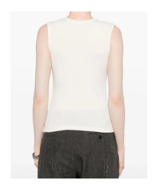 Agolde Binx Sleeveless Ribbed Tank Top