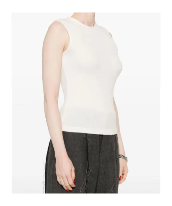 Agolde Binx Sleeveless Ribbed Tank Top