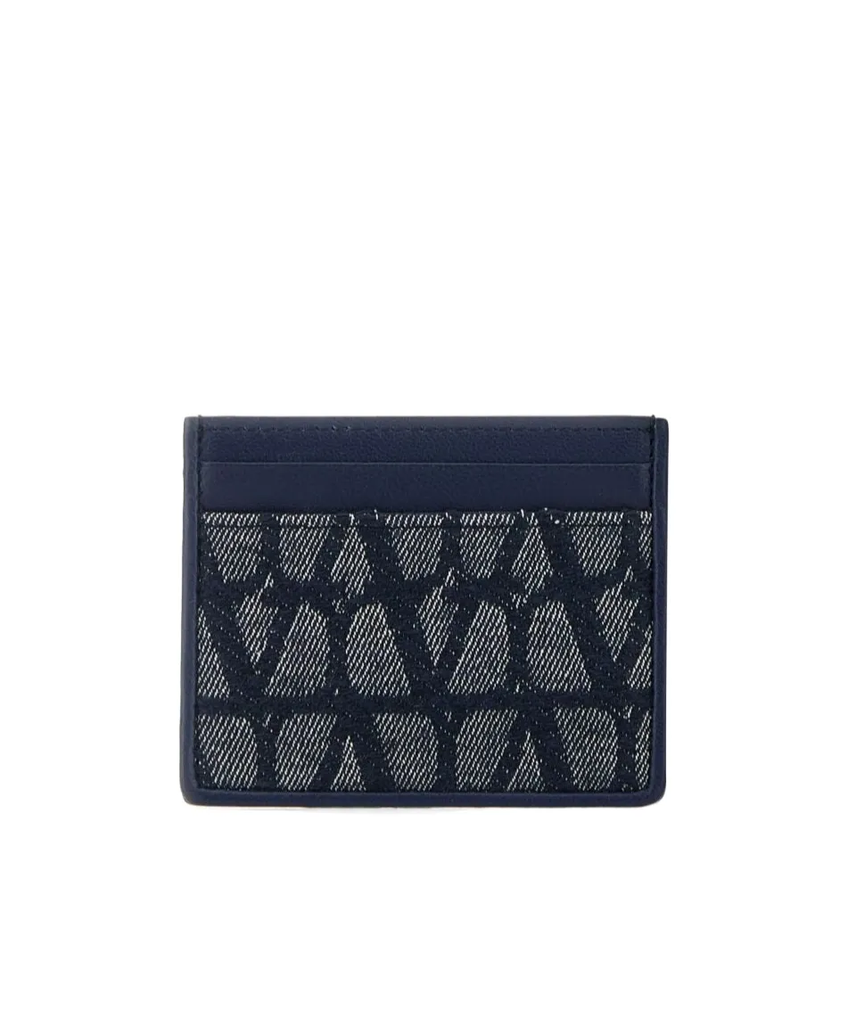 Valentino Logo Printed Card Case