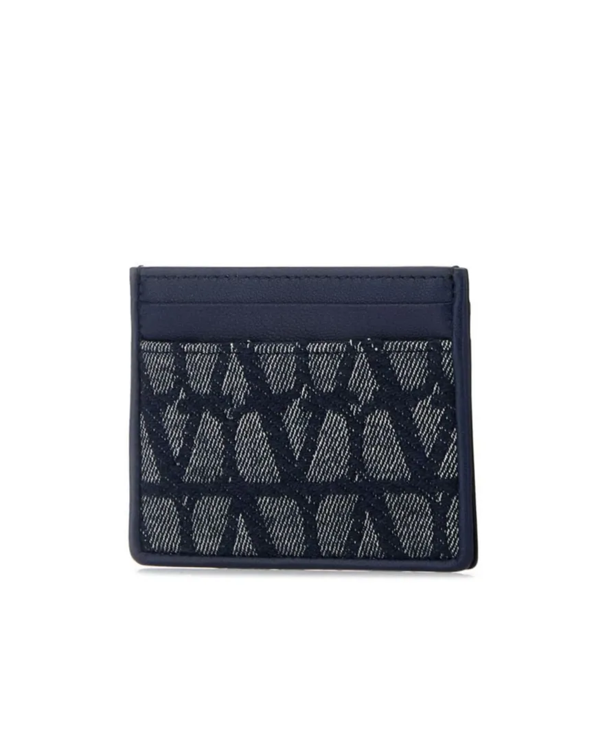 Valentino Logo Printed Card Case