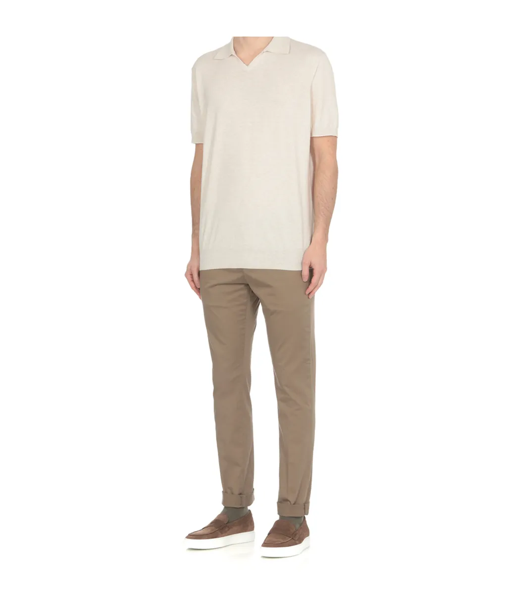 Mid-Rise Straight-Leg Trousers