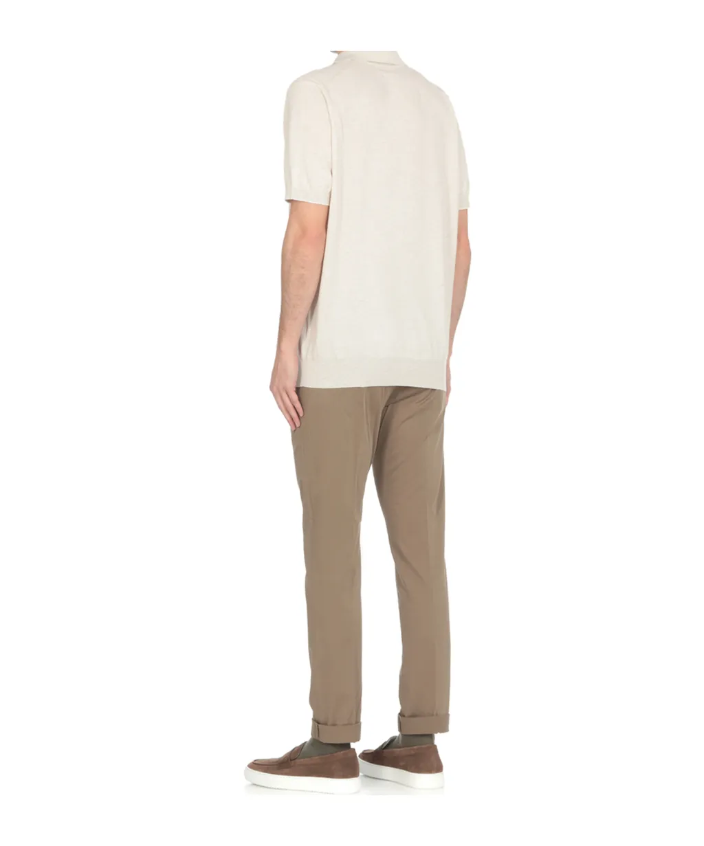 Mid-Rise Straight-Leg Trousers