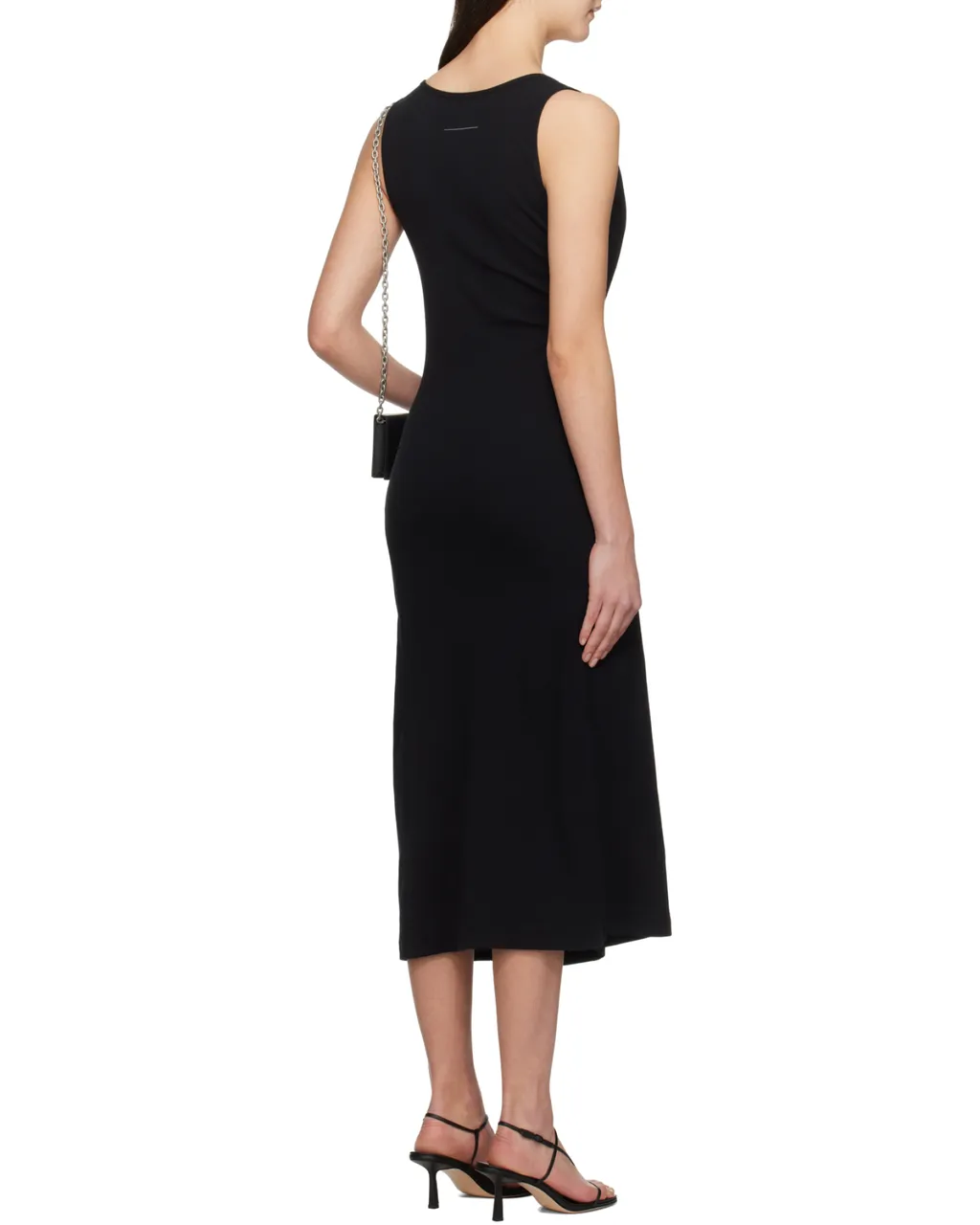 Mm6 Maison Margiela Sleeveless Asymmetric Midi Dress
