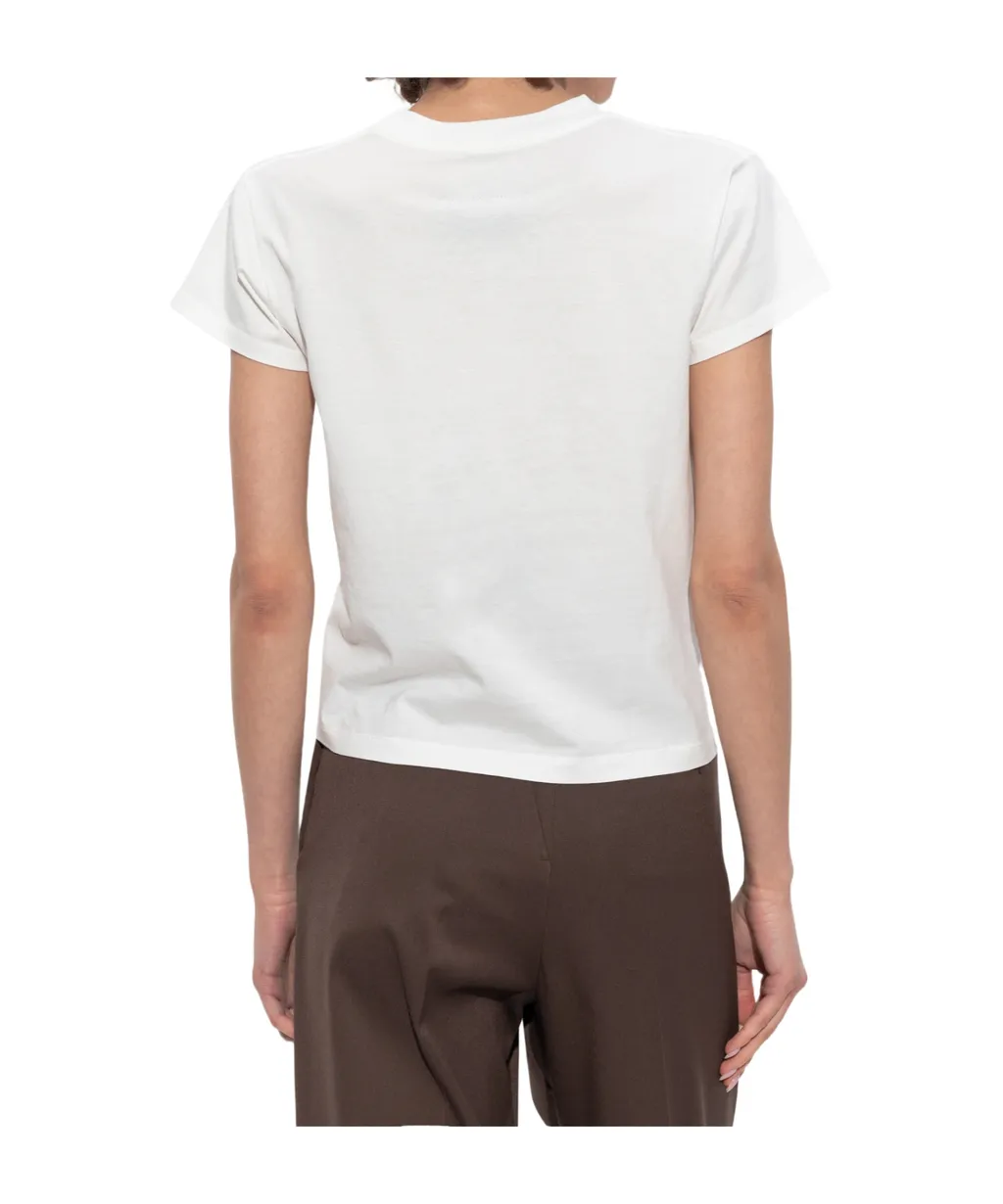 Mm6 Maison Margiela Logo Patch Crew Neck T-Shirt