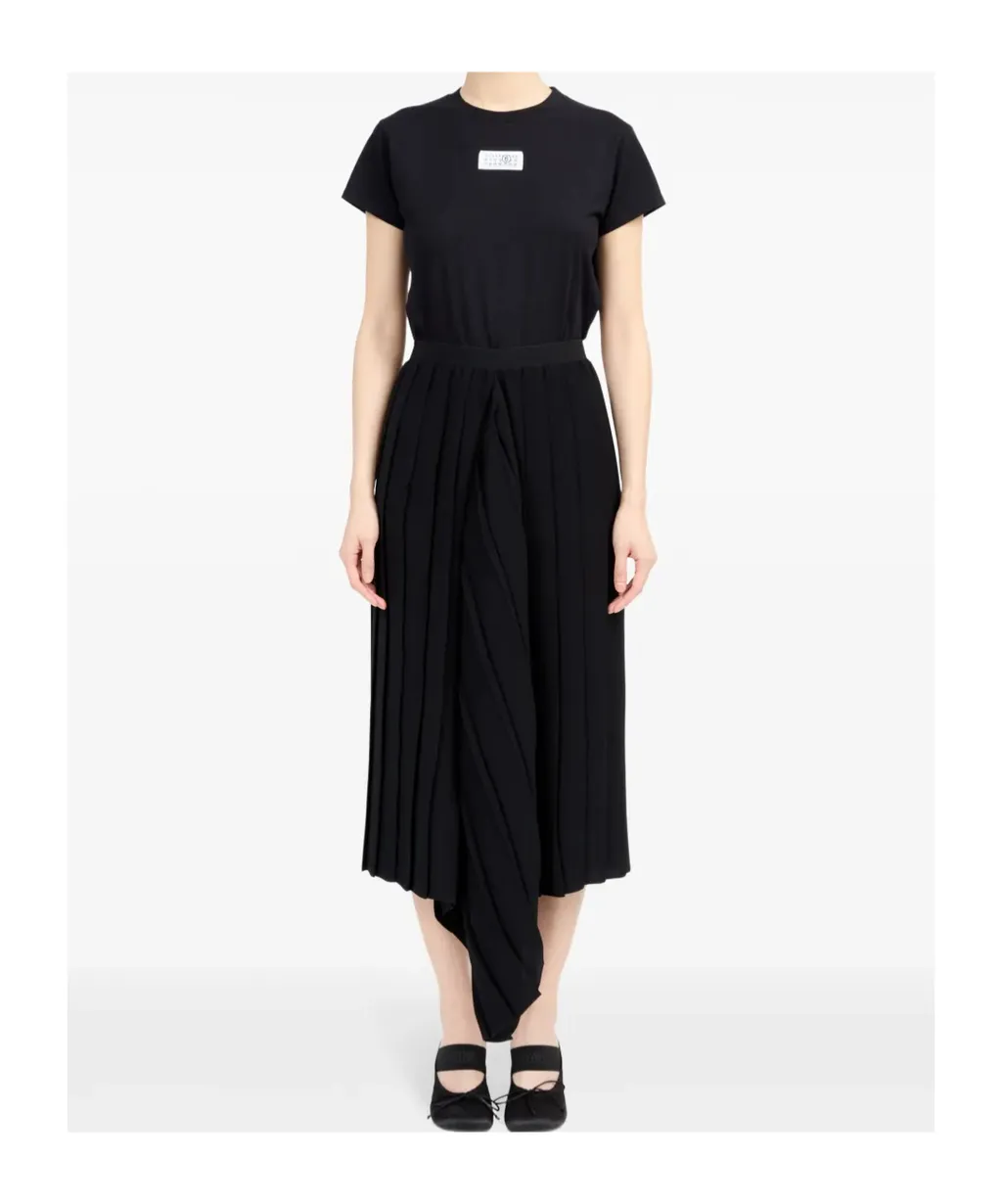 Mm6 Maison Margiela Pleated Pencil Skirt