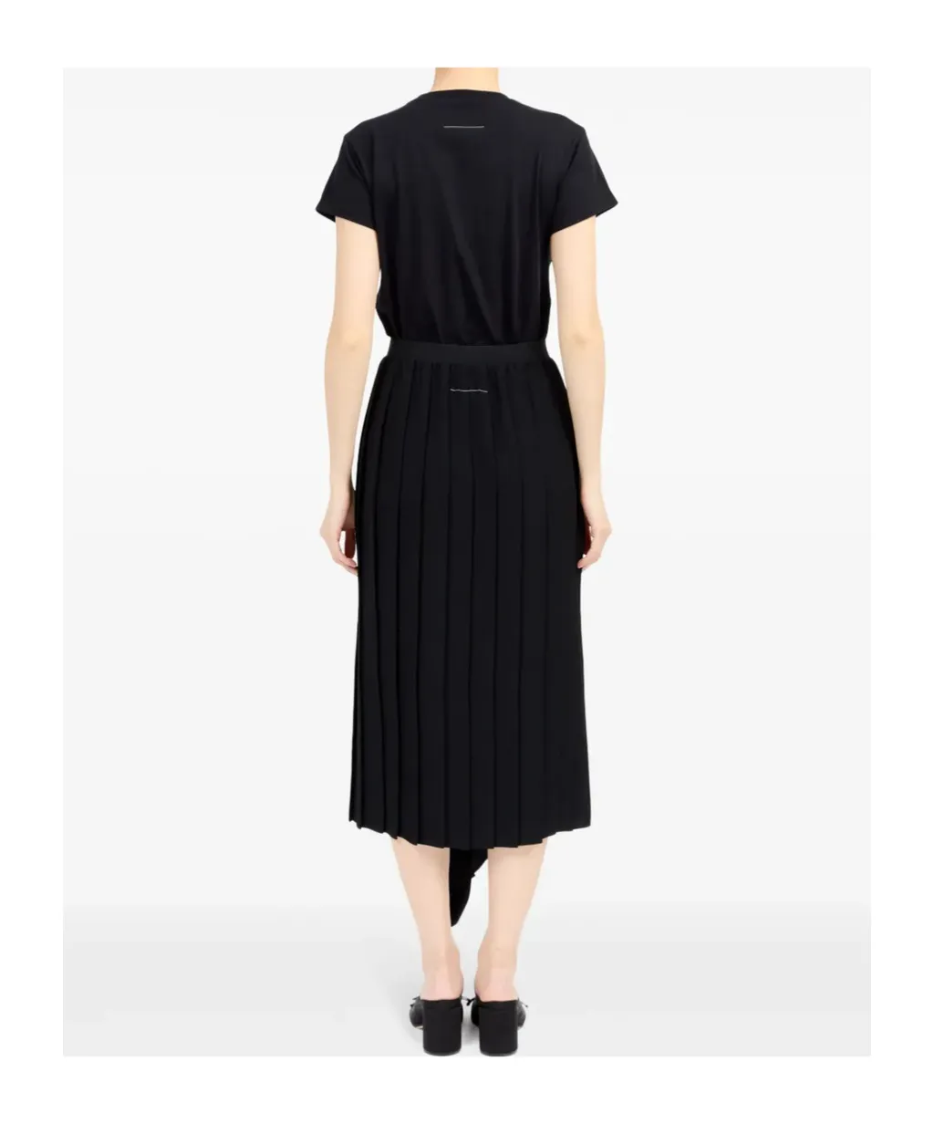 Mm6 Maison Margiela Pleated Pencil Skirt