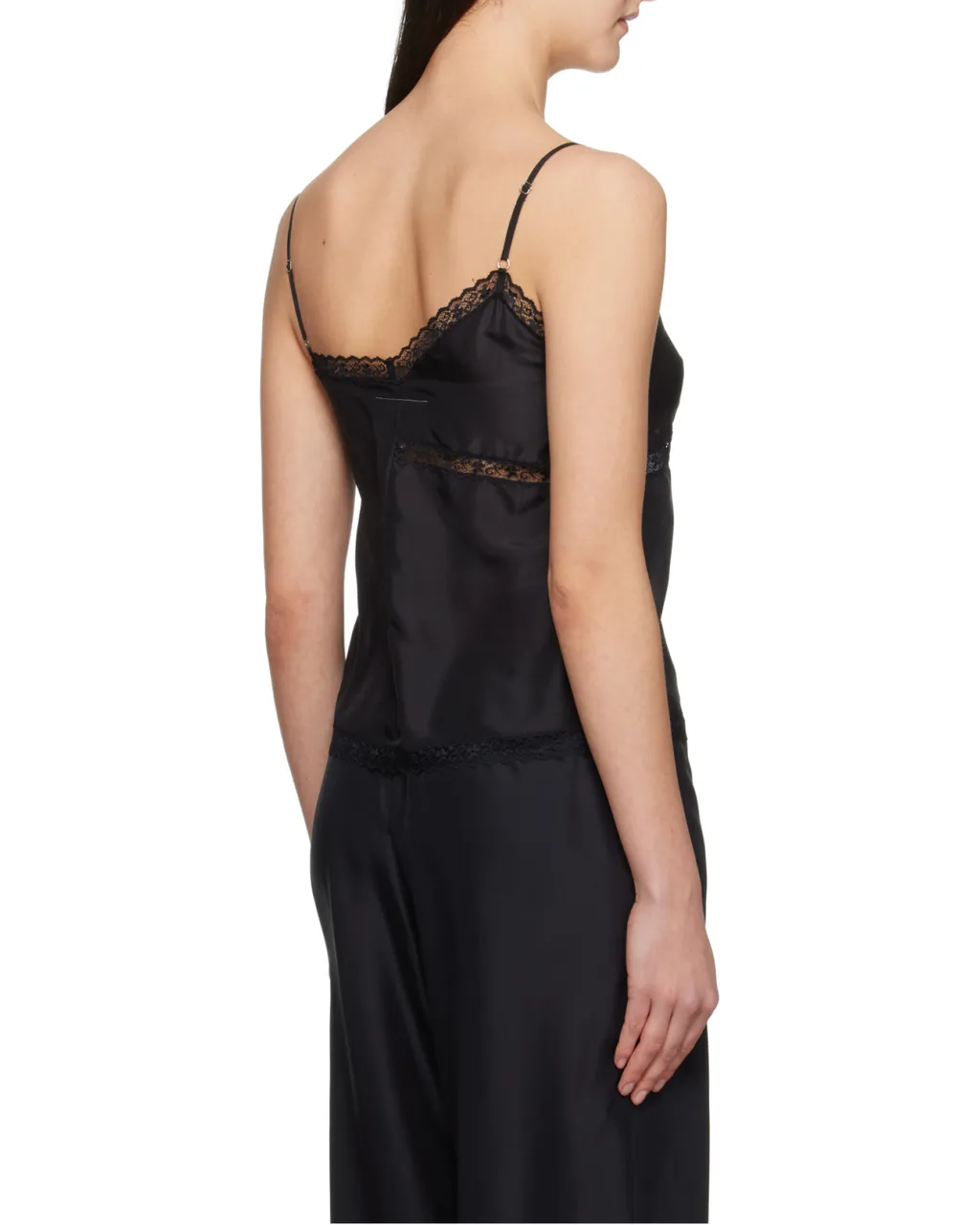 Mm6 Maison Margiela Lace-Detailed Top