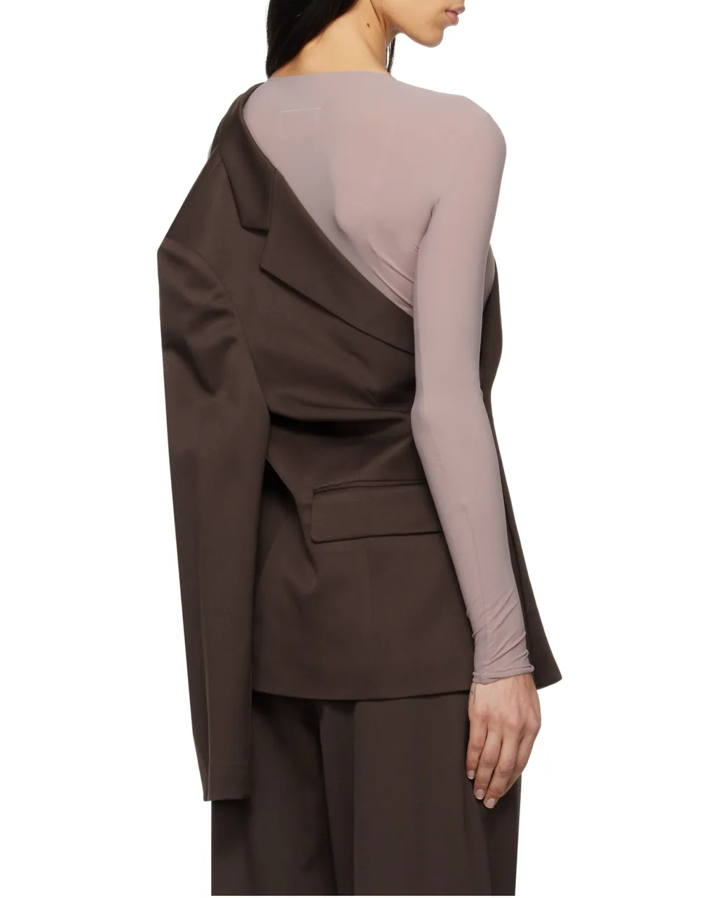 Mm6 Maison Margiela Cut-Out Detailed Buttoned Blazer