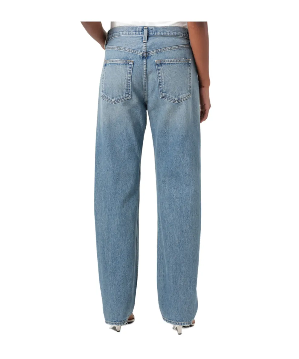 Agolde Kelly Distressed Straight-Leg Jeans