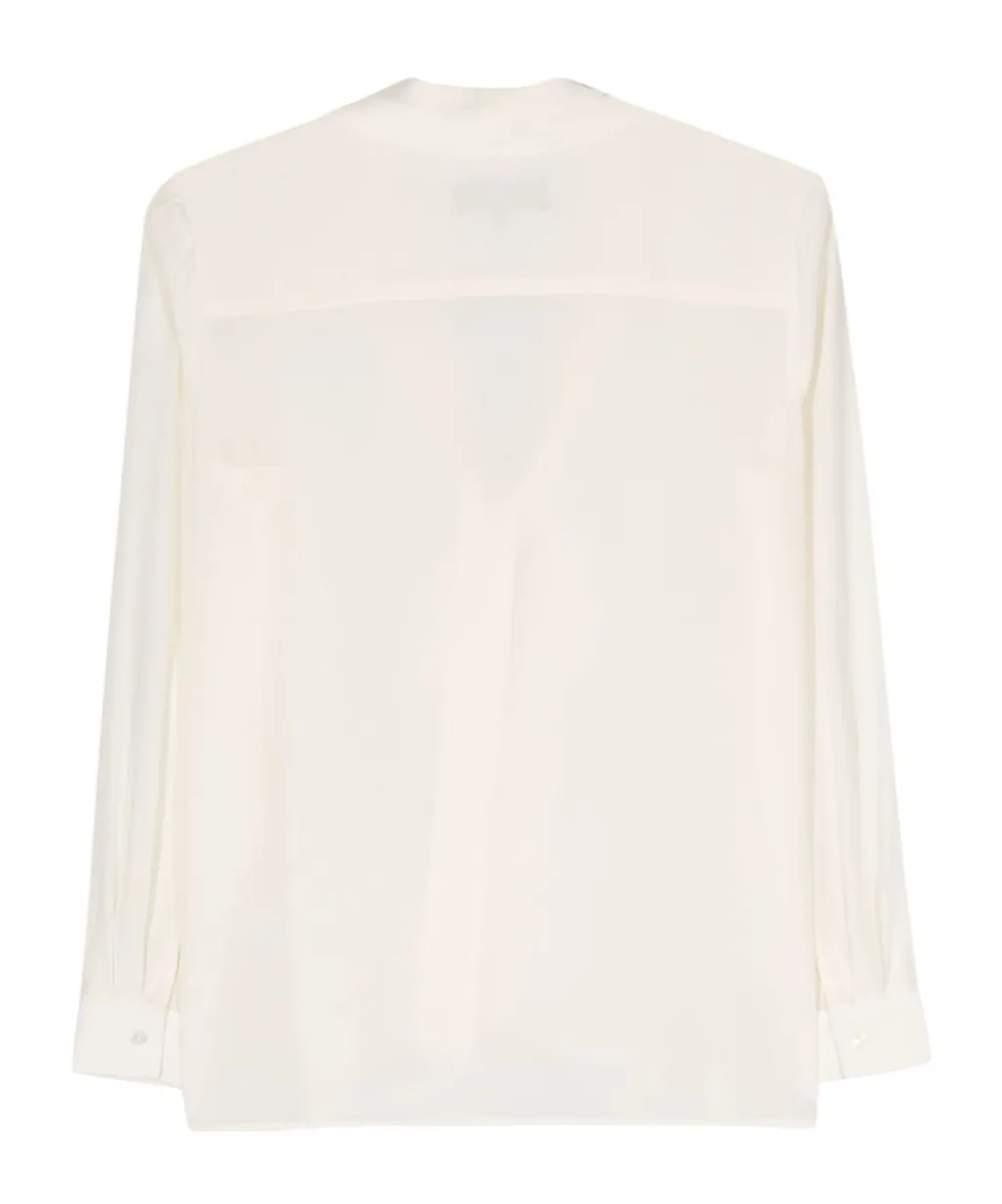 Nili Lotan Angelique Pussy-Bow Collar Shirt