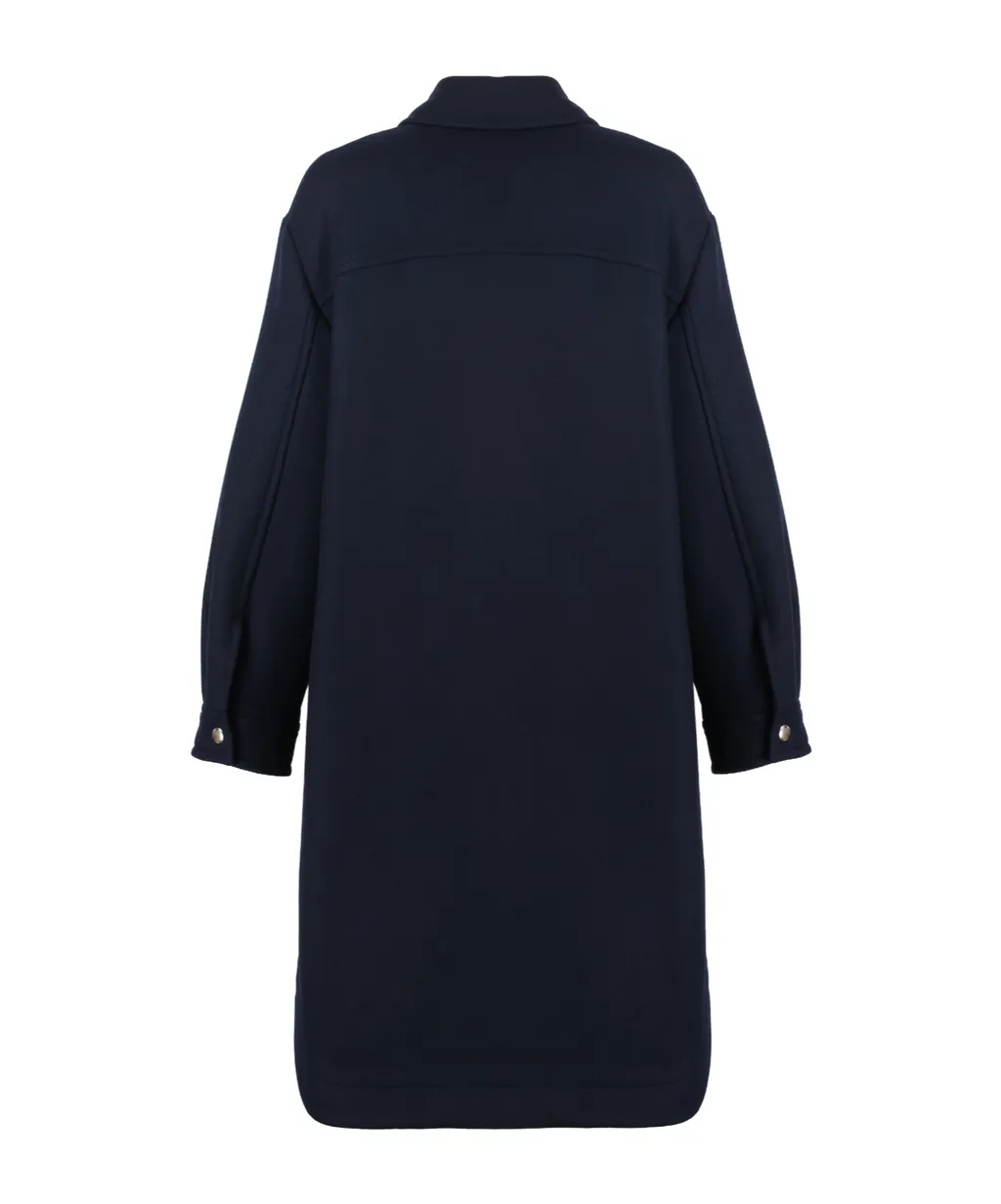 Maison Kitsuné Logo Patch Single-Breasted Coat
