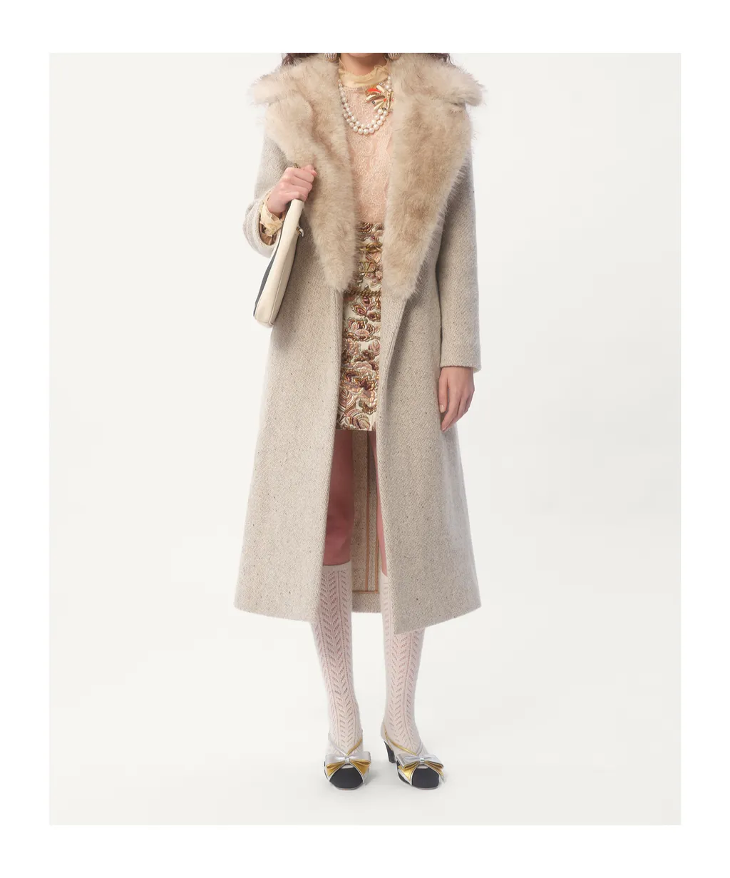 Valentino	Open Front Belted Coat