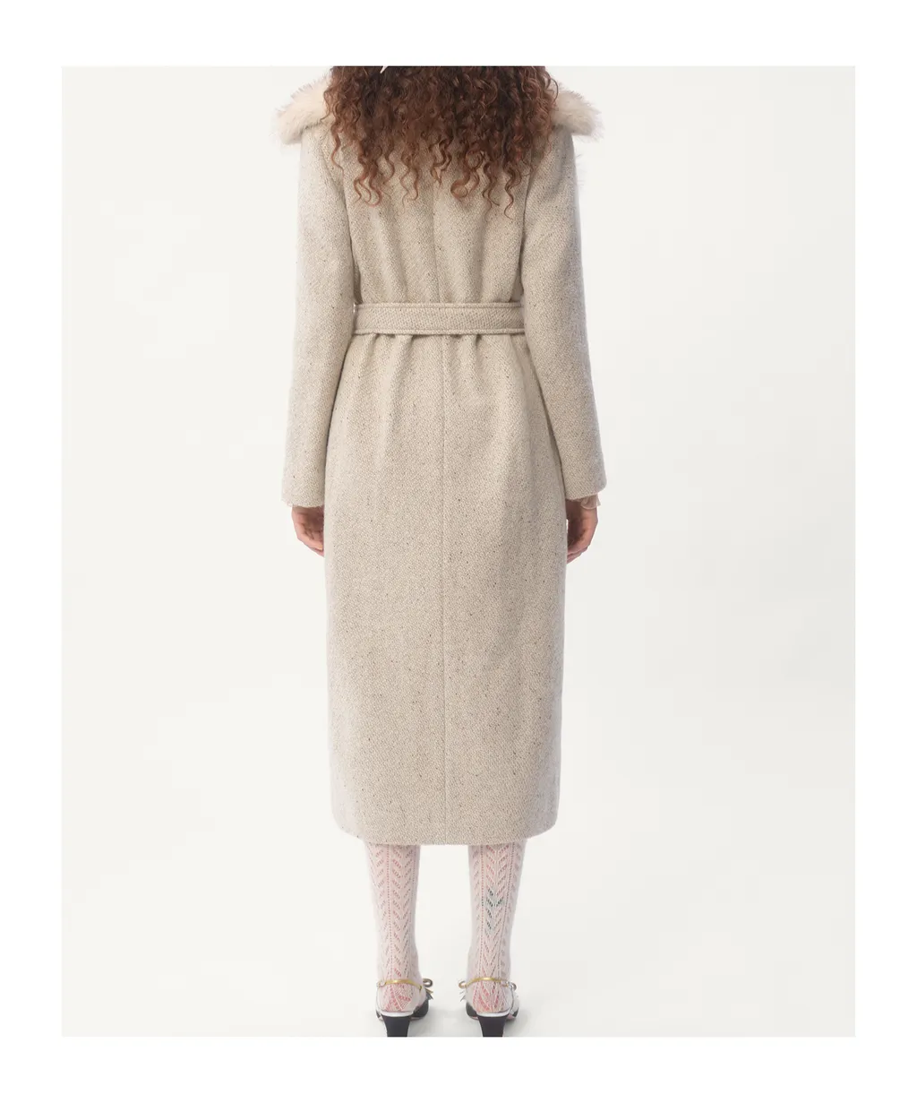 Valentino	Open Front Belted Coat