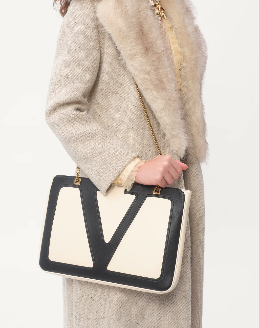 Valentino	Open Front Belted Coat
