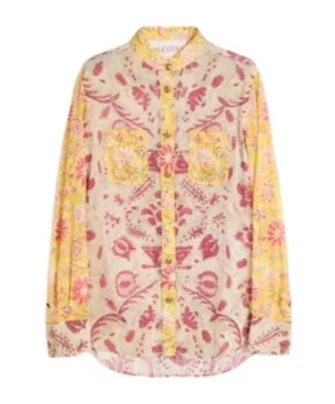 Shirt In Mussola Paisley Speculare Voyage Imaginaire