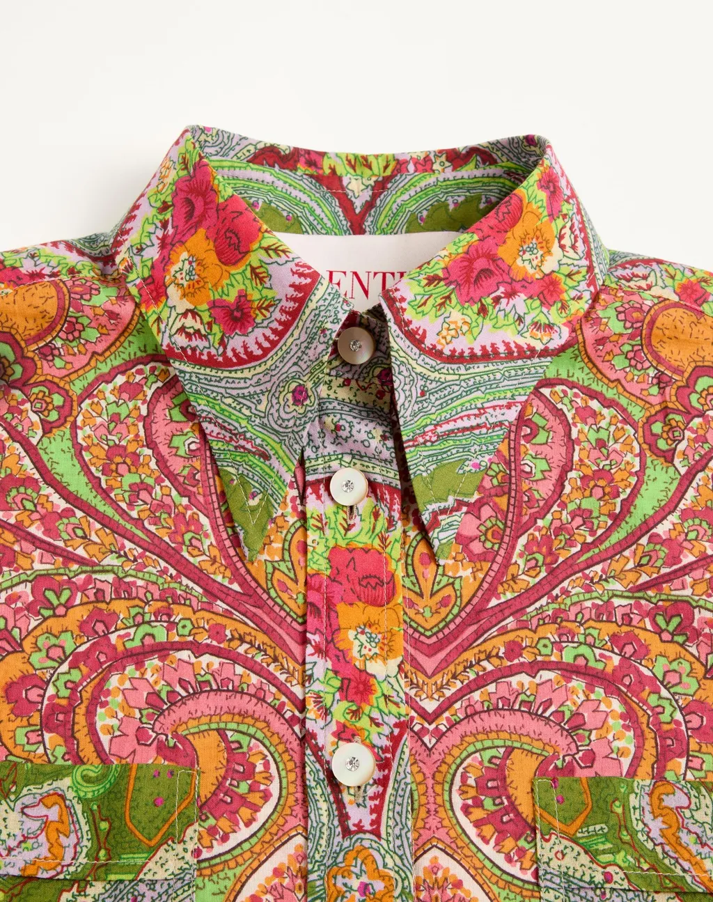 Valentino All-Over Patterned Button-Up Shirt