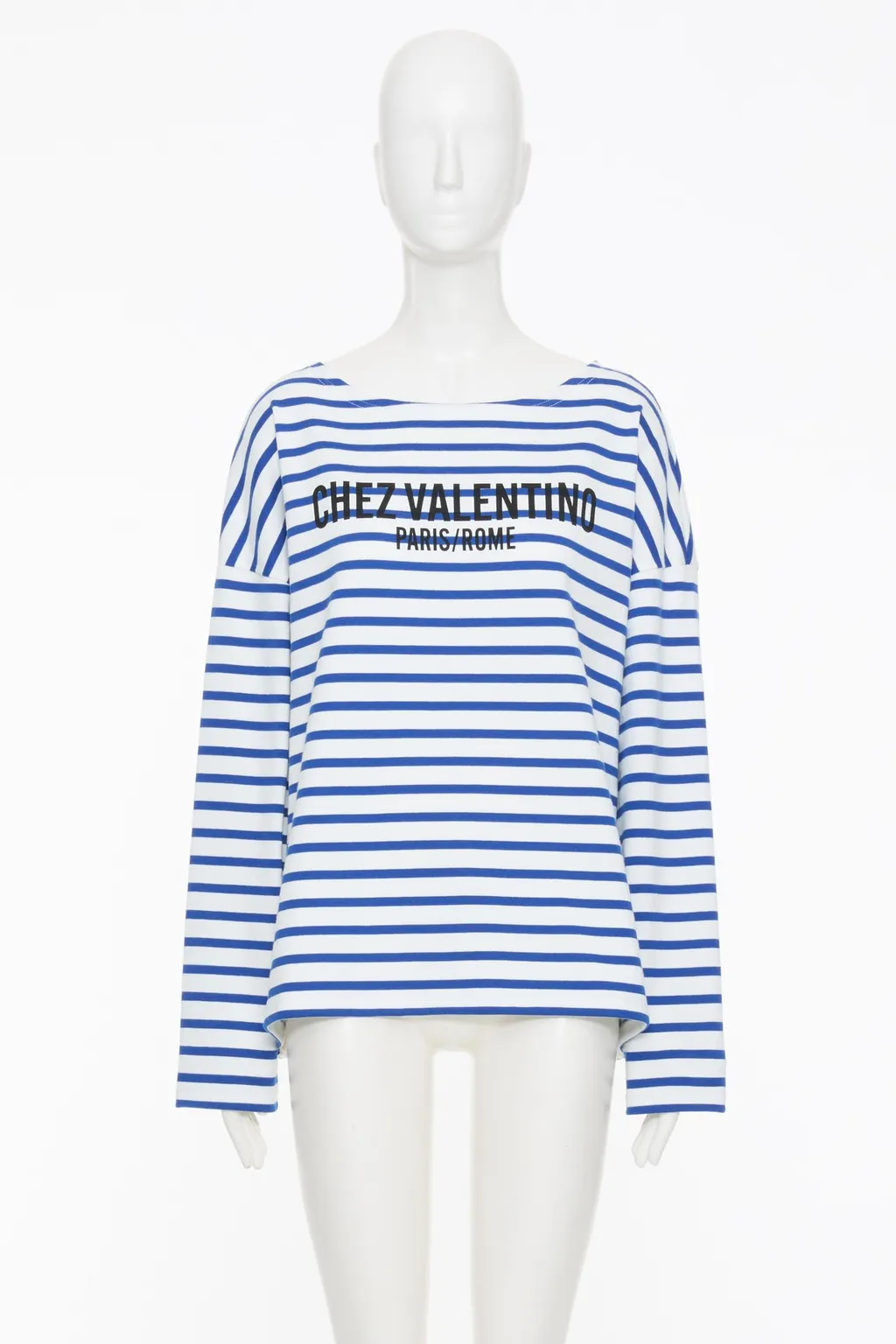 Valentino Striped Crewneck Top
