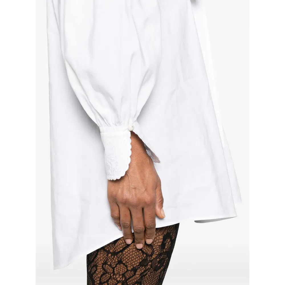 Valentino Ruffled Long-Sleeved Mini Dress