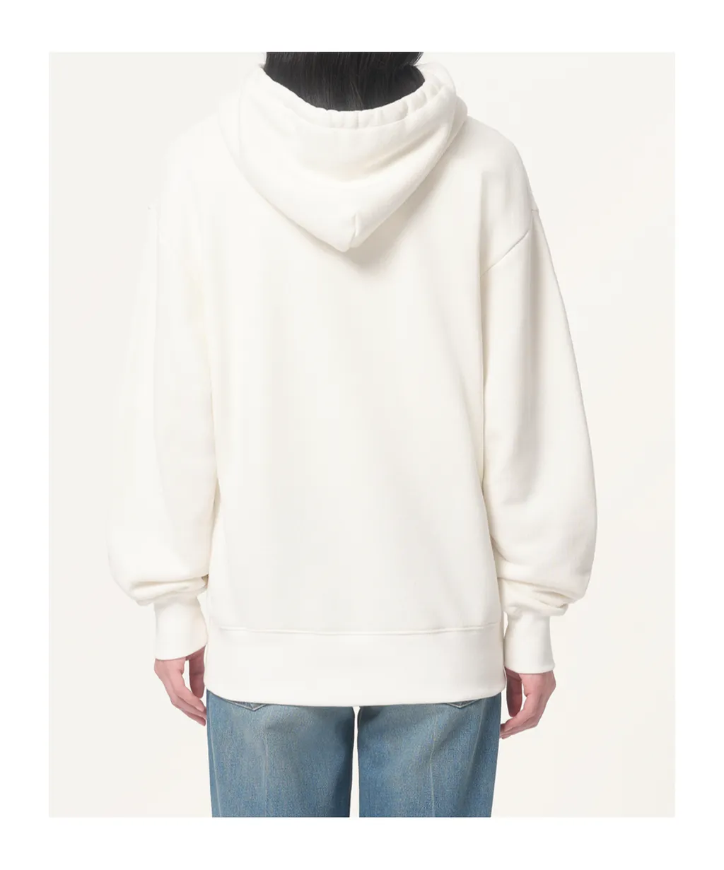 Valentino Logo Printed Drawstring Hoodie