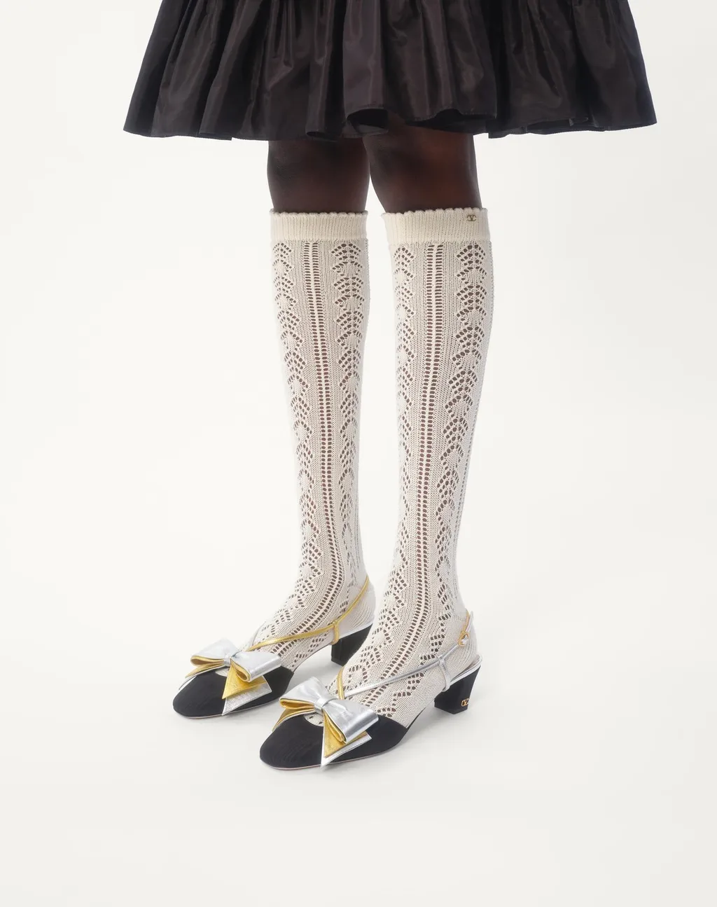 Valentino Bowow Crossover Strap Slingback Pumps