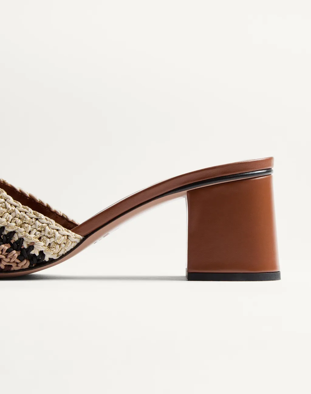 Vlogo Signature Slide Sandal With Crochet Embroidery 60Mm