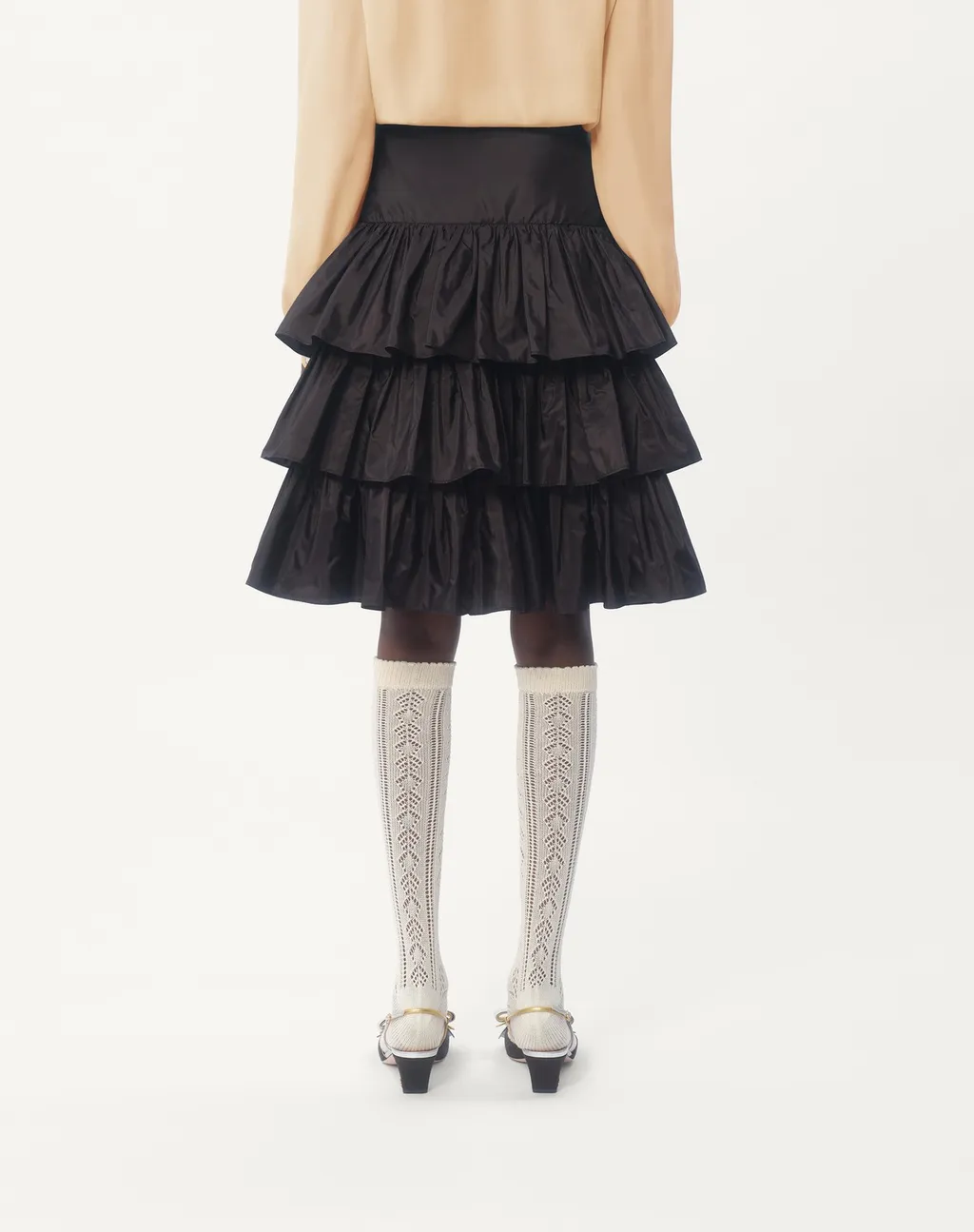 Valentino High Waist Ruffled Skirt
