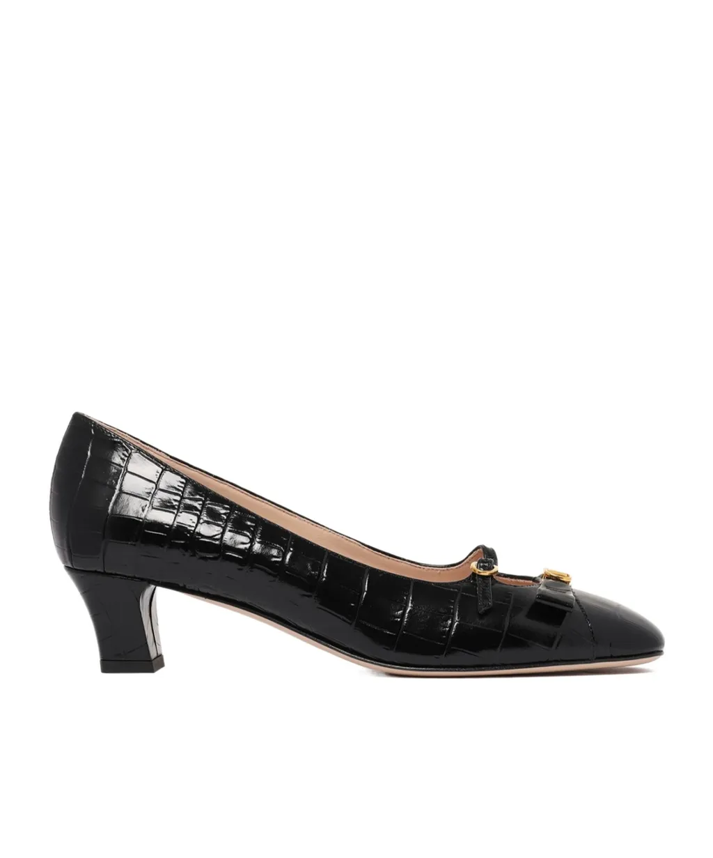 Valentino Bowow Dcollet Square Toe Pumps