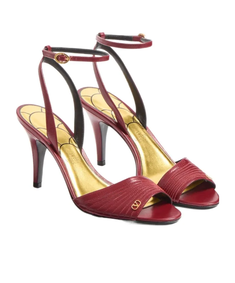Valentino Ladycrush Ankle Strap Heeled Sandals