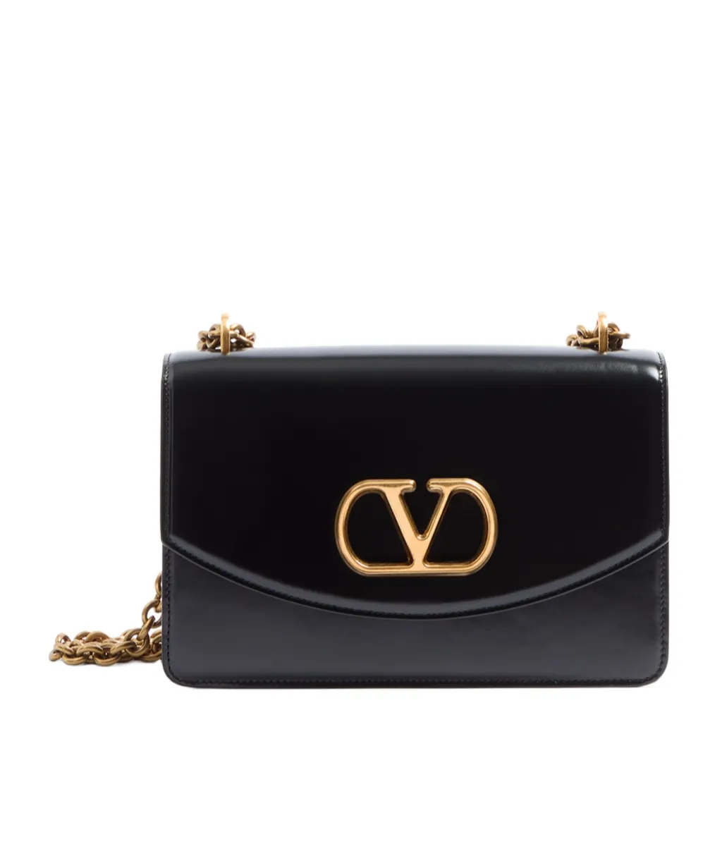 Valentino Vain Logo Plaque Shoulder Bag