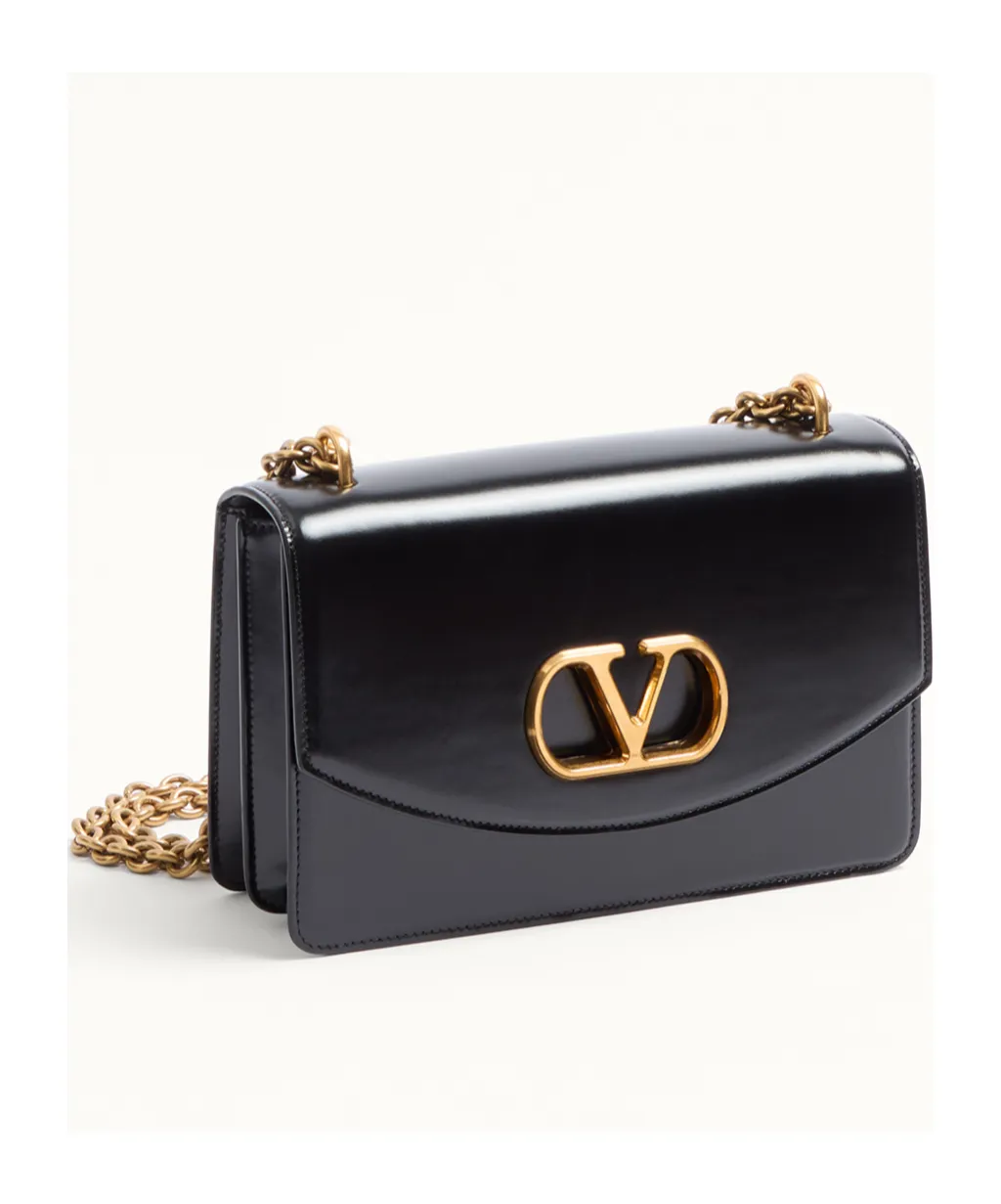 Valentino Vain Logo Plaque Shoulder Bag