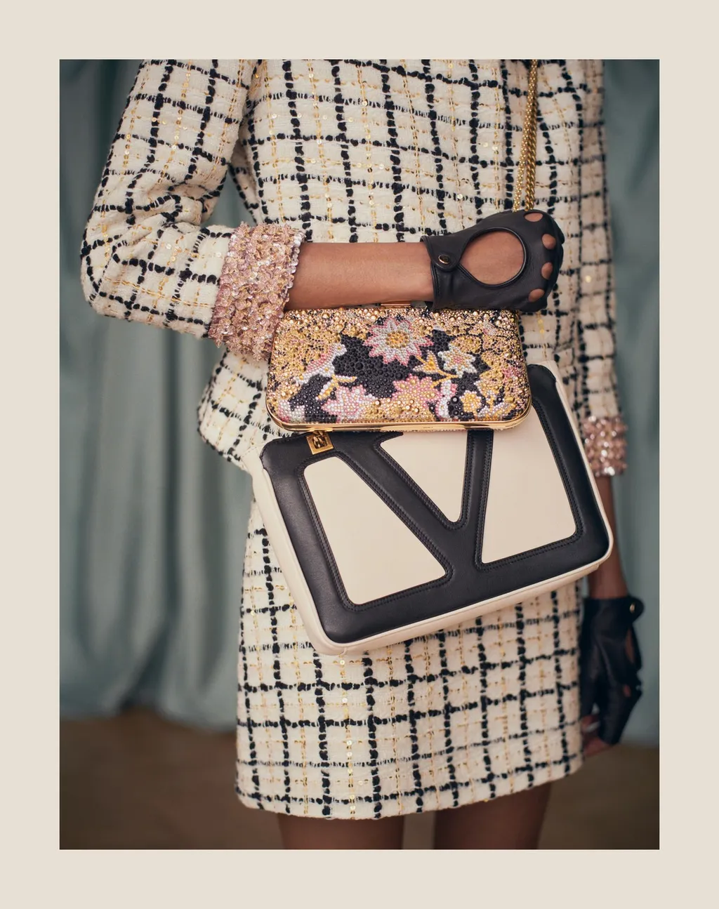 Valentino Viva Superstar Chained Small Tote Bag