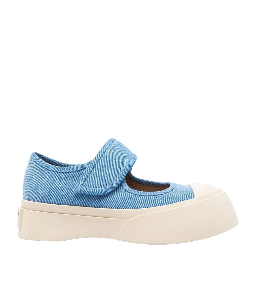 Marni Round Toe Mary Jane Shoes
