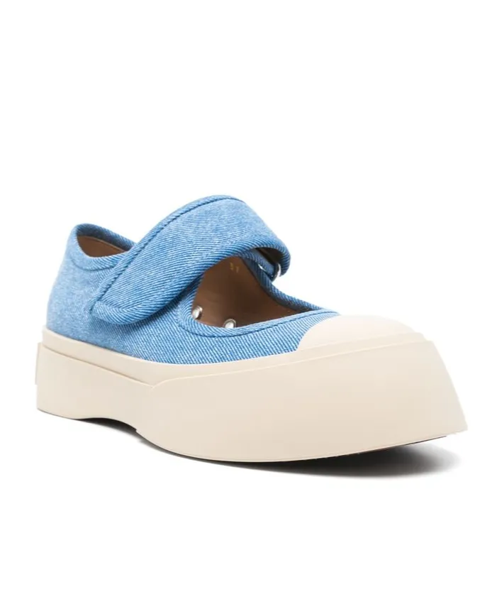 Marni Round Toe Mary Jane Shoes