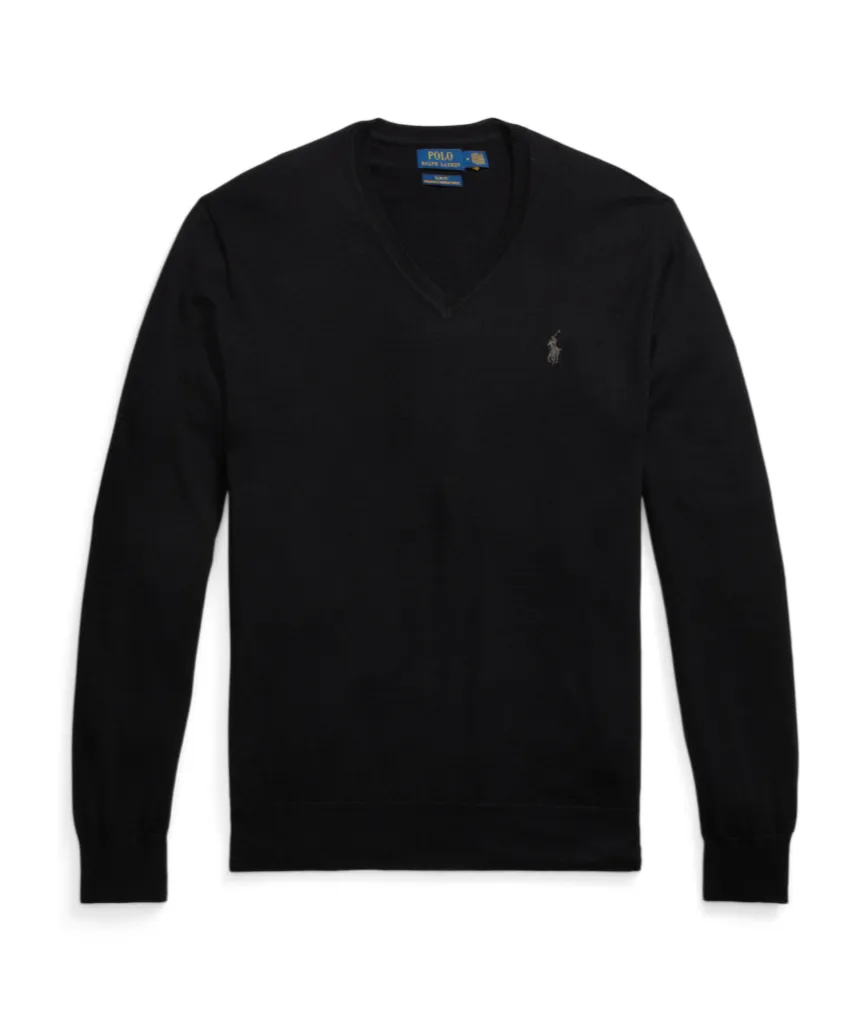 Polo Ralph Lauren Polo Pony Embroidered V-Neck Jumper