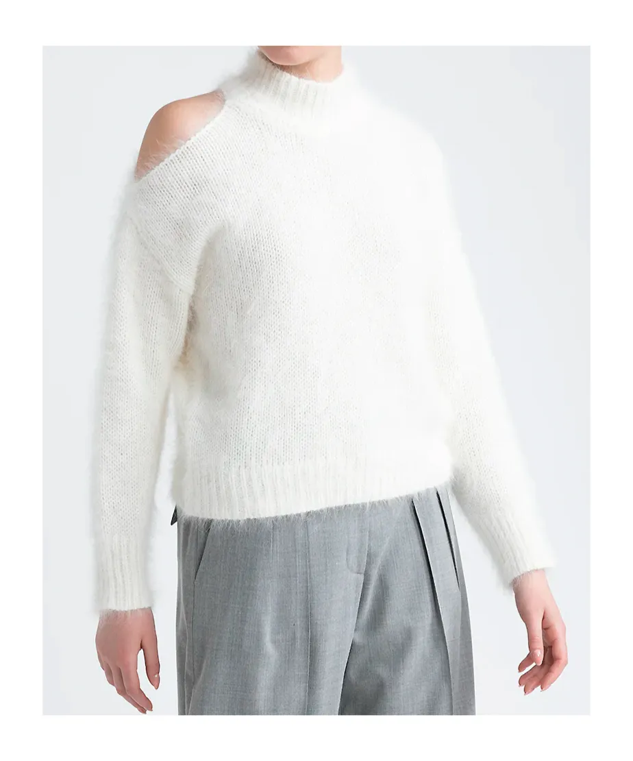 Peserico Cut-Out Shoulder Knit Sweater