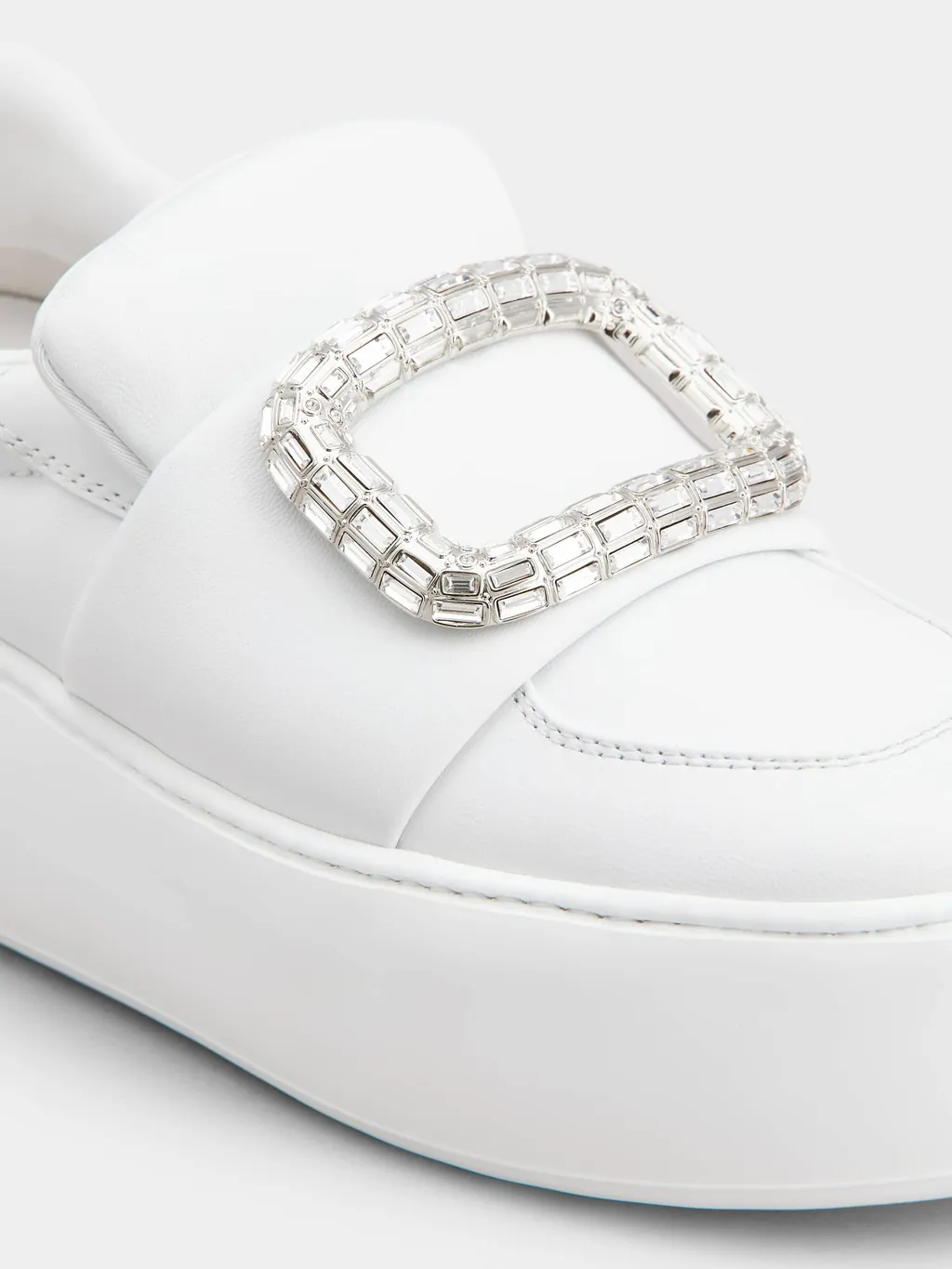 Roger Vivier Viv' Up Embellished Buckle Sneakers