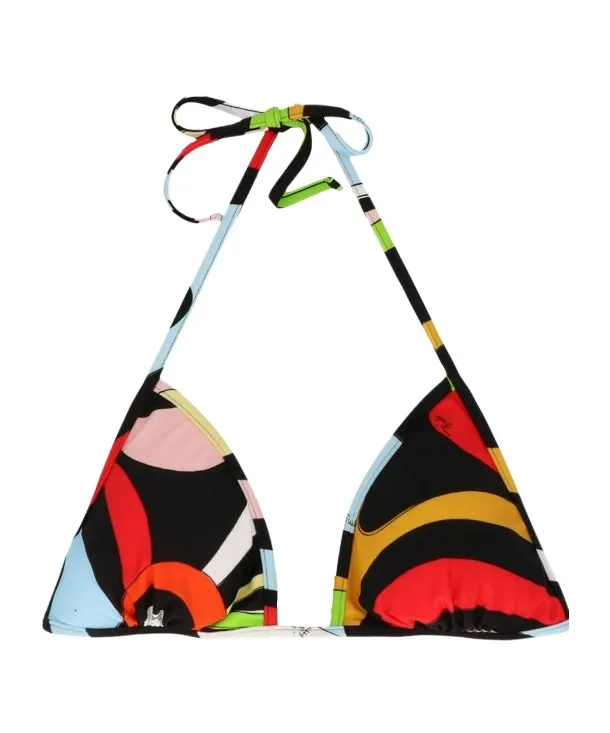 Marmo-Print Bikini Top
