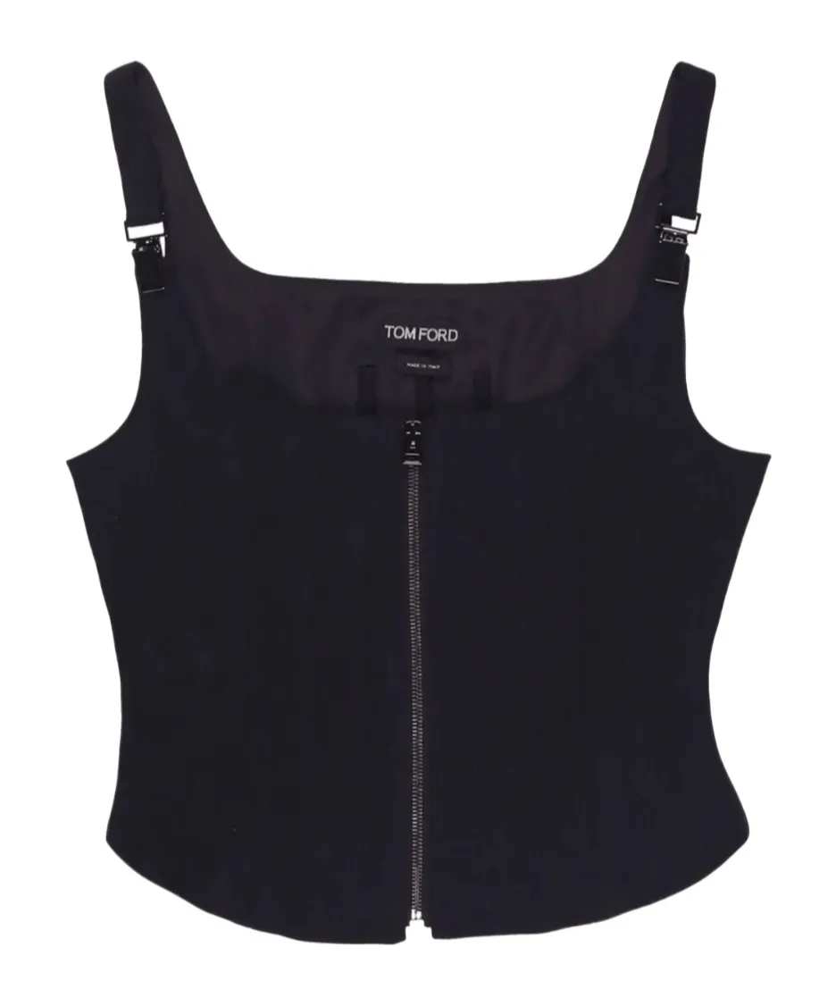 Tom Ford Square Neck Corset Top