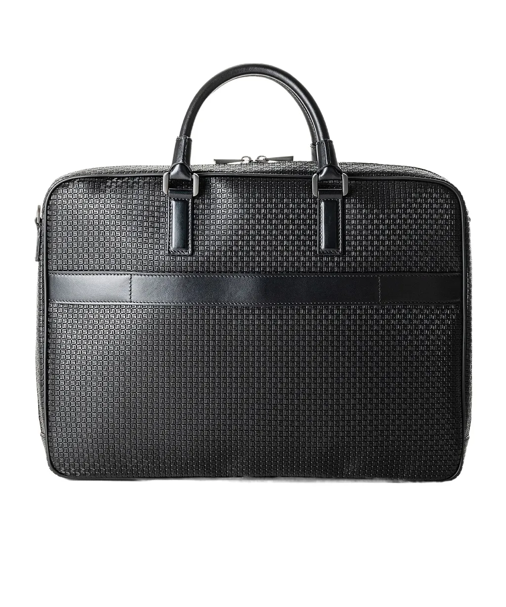 Serapian Zip-Up Slim Briefcase