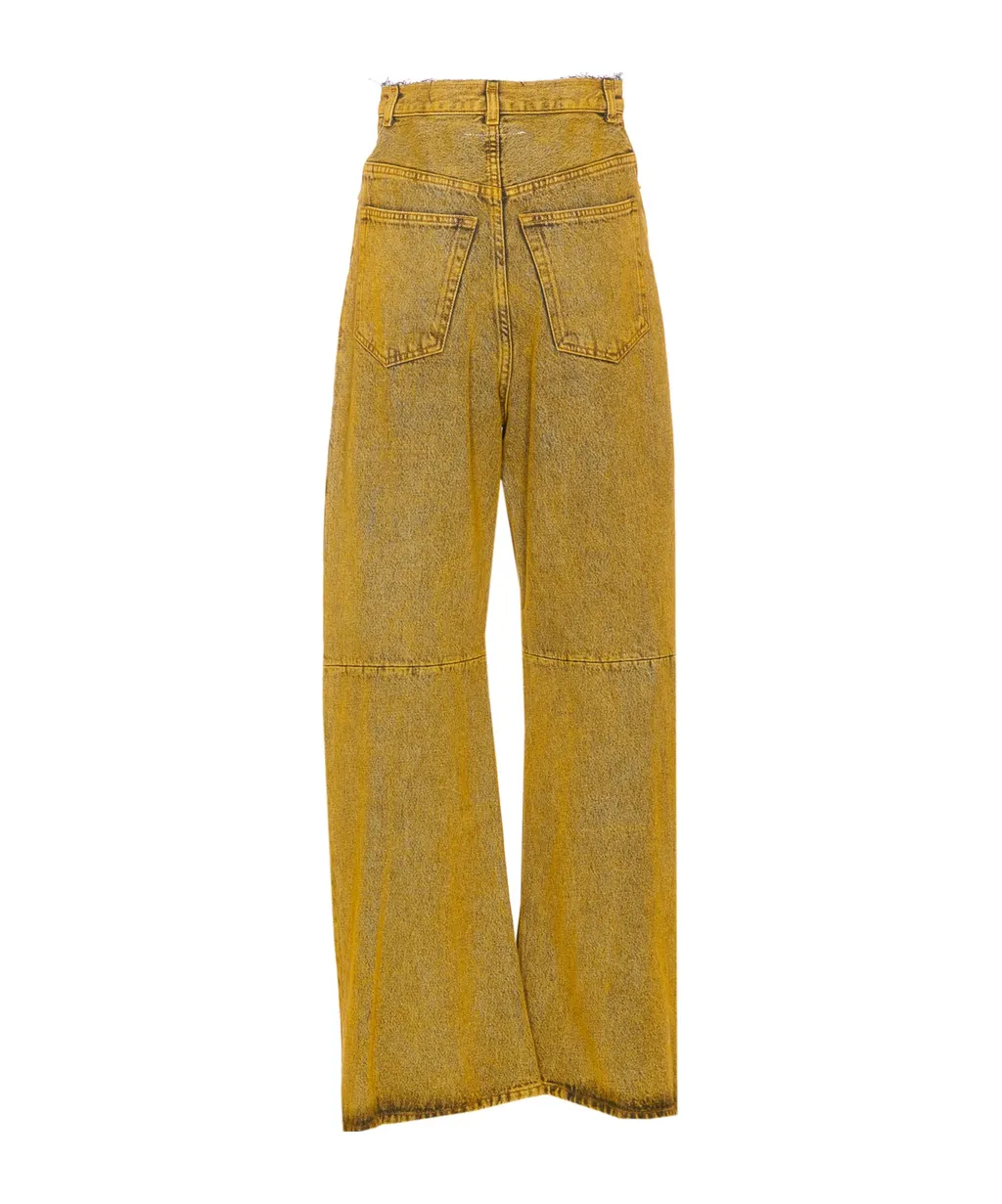 Mm6 Maison Margiela 5-Pocket Wide-Leg Jeans
