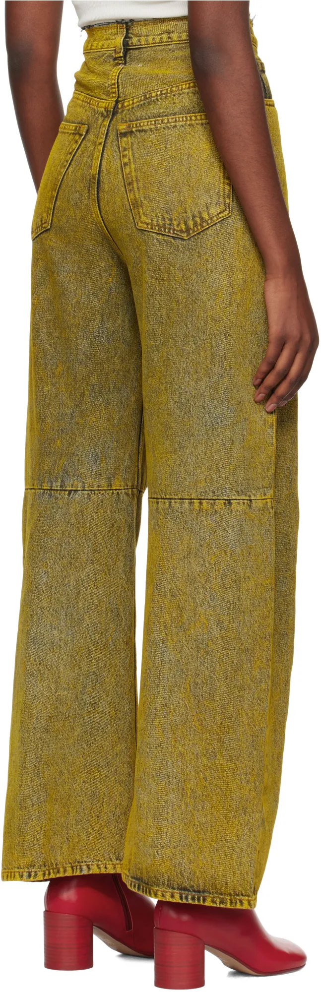 Mm6 Maison Margiela 5-Pocket Wide-Leg Jeans