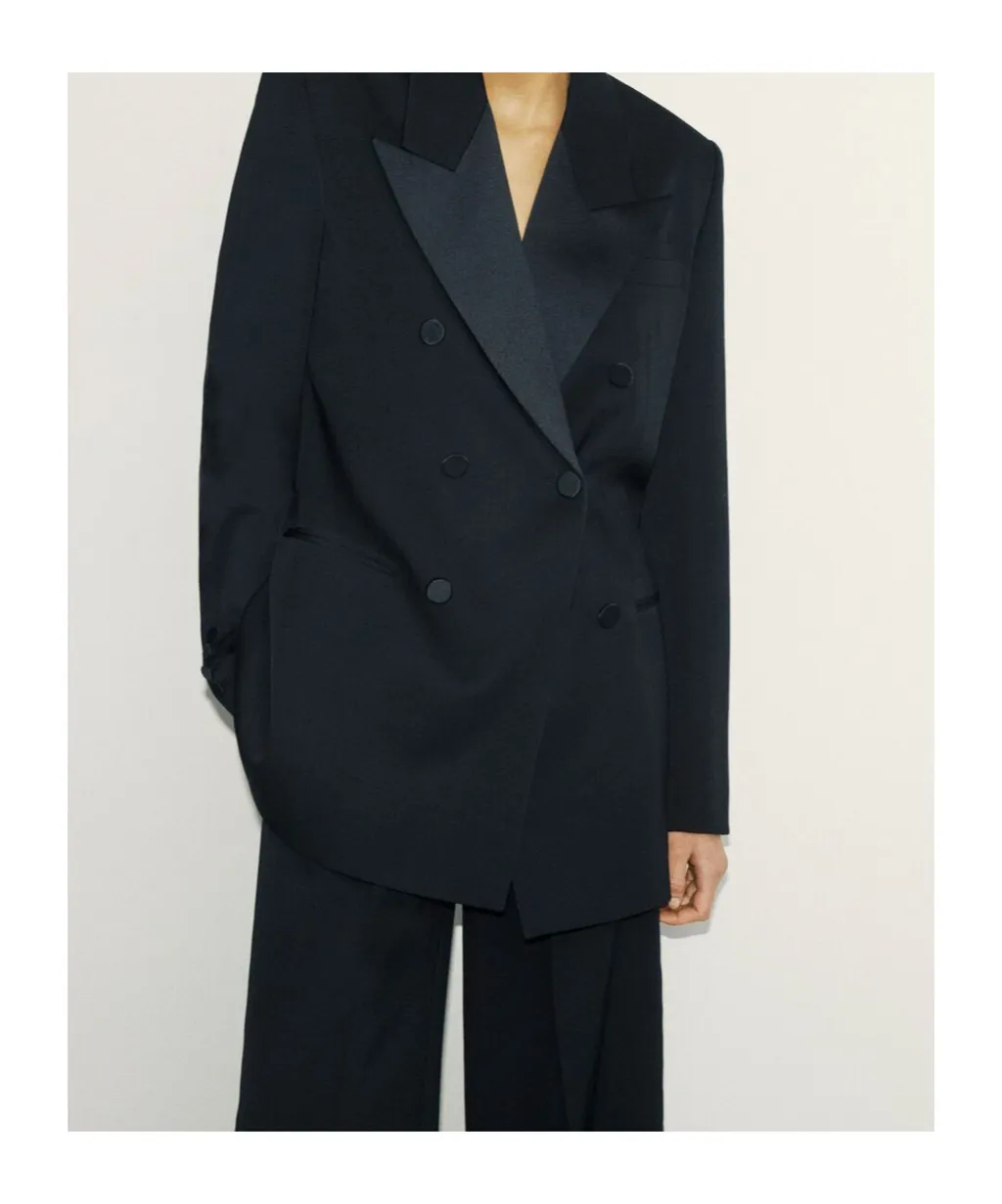 Saint Laurent Double-Breasted Tuxedo Jacket