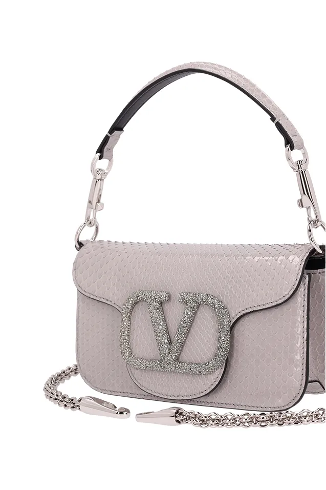 Small Crystal-Embellished Shoulder Bag